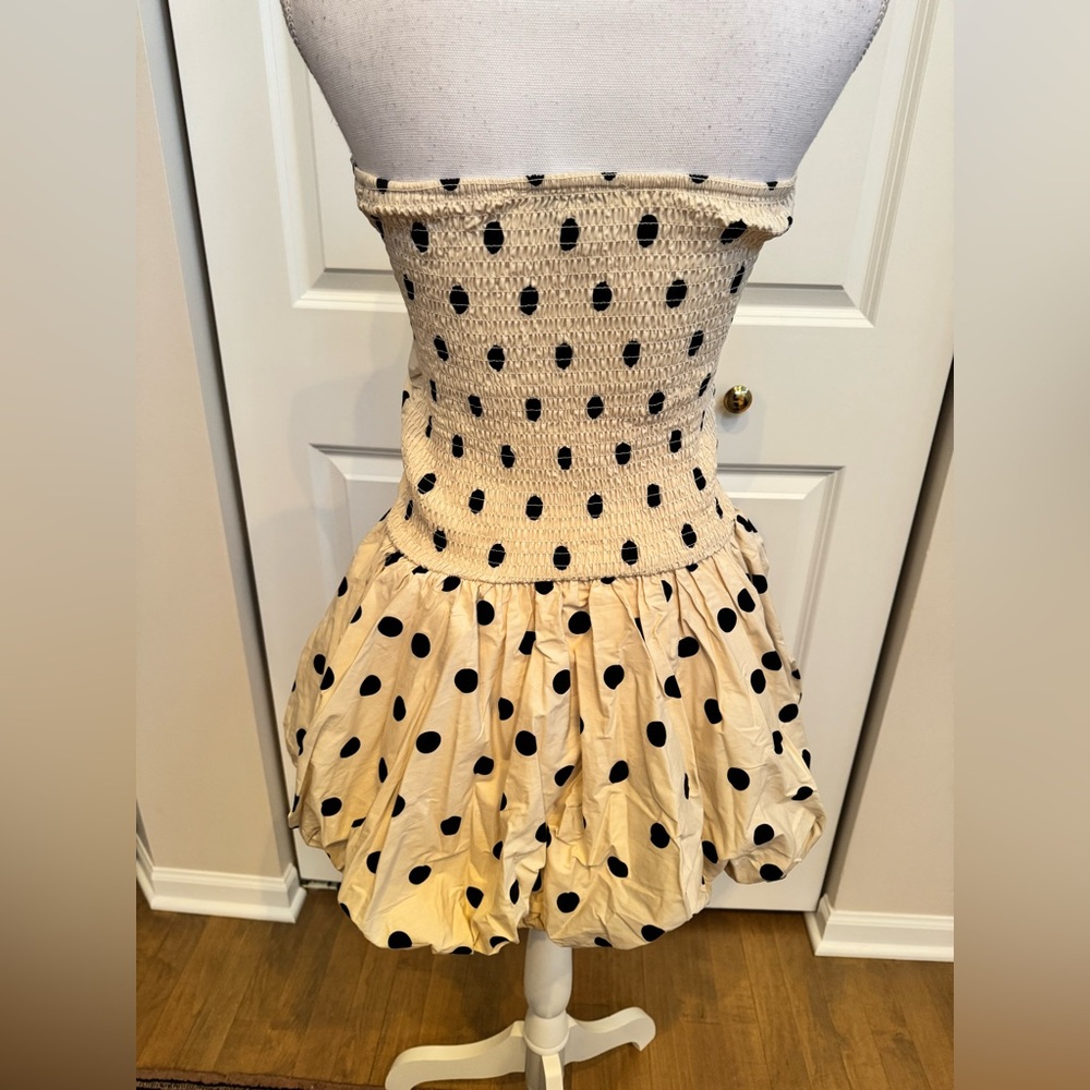 NWT Sofie The Label - Strapless Polka Dot Bubble Skirt Dress (medium) - Picture 4 of 6